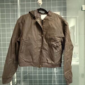 Tibi Waxed Cotton Bomber With Removable Hood M